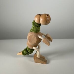 Anamalz Poseable Eco-Friendly Wood Toy T-Rex (93F)